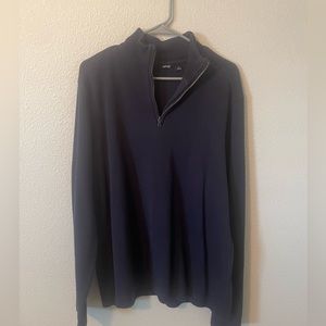 Apt. 9 Quarterzip, blue, size large